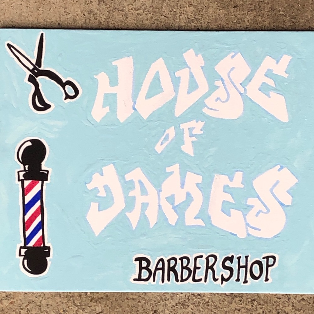 Customized Barber Shop Painting